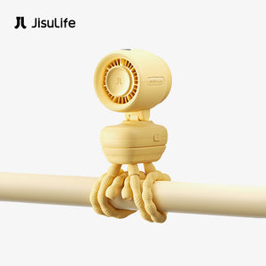 JISULIFE | Stroller Fan Life 4 | 5000mAh | 38h Battery Life | 5 Level Natural Wind Mode