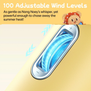 JISULIFE PRO1 ButterBear Portable Handheld Fan 5000mAh | Adjustable 1–100 Speed | USBType-C Charging