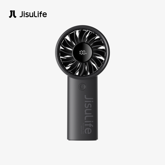 JISULIFE Life4 Handheld Fan | 3600 or 5000mAh | Front-facing Smart Digital LED Display