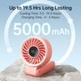 JISULIFE Life7 Handheld Fan | 3600mAh or 5000mAh | Comfortable Grip | Smart Digital LED Technology
