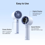 JISULIFE Life 10/10S Handheld Fan | 4000/5000mAh Rechargeable Battery | 2–3H Fast Charging