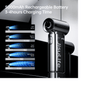 JISULIFE LIFE 9 5000mAh Chrome Handheld Fan | Limited Edition Portable Mini Fan | 5-Speed Adjustable