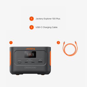 JACKERY Explorer 100 Plus | 99.2Wh - 31000mAh | LiFePO₄ | 2000 cycles