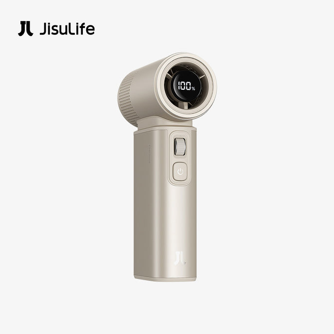 JISULIFE ULTRA2 Handheld Fan 9000mAh | 43,000 RPM Turbo Motor | 1–100 Speed Adjustable