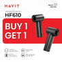 B1T1 | HAVIT HF610 Handheld Fan 3,000mAh | Mini High-Speed Portable Fan with LED Display| 17400RPM M
