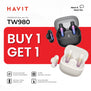 B1T1 | HAVIT TW980 Earbuds | Clip-On Open-Ear Wireless Earbuds | Bluetooth 5.3 | Clear Calls