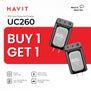 B1T1 | HAVIT UC260 65W Charger | Fast Charger with Multiple Port | 3Ports Output | Compact & Durable