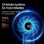 JISULIFE Life4 Handheld Fan | 3600 or 5000mAh | Front-facing Smart Digital LED Display