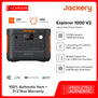 JACKERY Explorer 1000 V2 | LiFePO₄ | 4000 cycles | 220V ~ 60Hz | 30.4Ah / 35.2V DC (1070Wh)