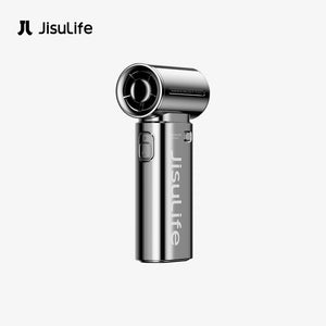 JISULIFE LIFE 9 5000mAh Chrome Handheld Fan | Limited Edition Portable Mini Fan | 5-Speed Adjustable