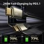 VOLTME POWERLINK UTRON SERIES | USB-C to USB-C Cable 240W PD3.1 Fast Charging | 40Gbps Data Transfer