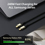 VOLTME POWERLINK UTRON SERIES | USB-C to USB-C Cable 240W PD3.1 Fast Charging | 40Gbps Data Transfer