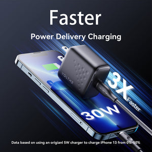 VOLTME REVO 30 LITE | 30W GaN USB-C Fast Charger | PD & PPS Support | Compact Travel Adapter