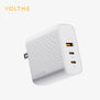 VOLTME REVO 100 | 100W GaN Fast Charger | Dual USB-C + USB-A | Laptop & Phone Charging | PPS & PD