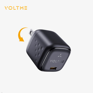 VOLTME REVO 30 MINI 2 | 30W GaN Mini USB-C Fast Charger | PD & PPS Support | Compact Travel Adapter