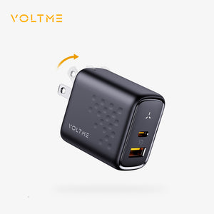 VOLTME REVO 45 DUO CA | 45W GaN Dual-Port Fast Charger | USB-C PD & PPS + USB-A Output
