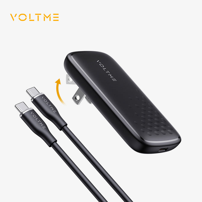 VOLTME REVO 65 EVO Bundle Set | 65W GaN Fast Charger | Dual USB-C + USB-A | PPS/PD/QC Support