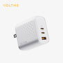 VOLTME REVO 67 | 67W GaN Fast Charger | Dual USB-C + USB-A | Triple Port Adapter | PPS/PD/QC Support