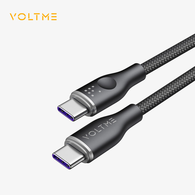 VOLTME POWERLINK RUGG SERIES | 100W USB-C to USB-C Fast Charging Cable | 1M Graphene Nylon | PD 3.0