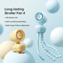 JISULIFE | Stroller Fan Life 4 | 5000mAh | 38h Battery Life | 5 Level Natural Wind Mode