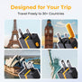 VOLTME VITO 35 | 35W Universal Travel Adapter | USB-C + USB-A Dual Port | Fast Charging