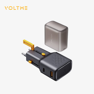 VOLTME VITO 35 | 35W Universal Travel Adapter | USB-C + USB-A Dual Port | Fast Charging