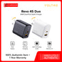 VOLTME REVO 45 DUO CA | 45W GaN Dual-Port Fast Charger | USB-C PD & PPS + USB-A Output