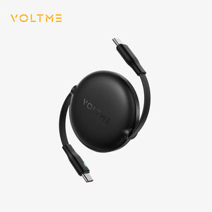 VOLTME POWERLINK YOYO SERIES | CTC Retractable USB-C Cable | 60W PD Fast Charging | 1M Length