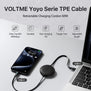 VOLTME POWERLINK YOYO SERIES | CTC Retractable USB-C Cable | 60W PD Fast Charging | 1M Length