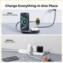 VOLTME 3-in-1 Magnetic Wireless Charger | 15W Fast Charge | w/ 40W GaN Adapter | Foldable & Compact