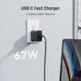 VOLTME REVO 67 | 67W GaN Fast Charger | Dual USB-C + USB-A | Triple Port Adapter | PPS/PD/QC Support