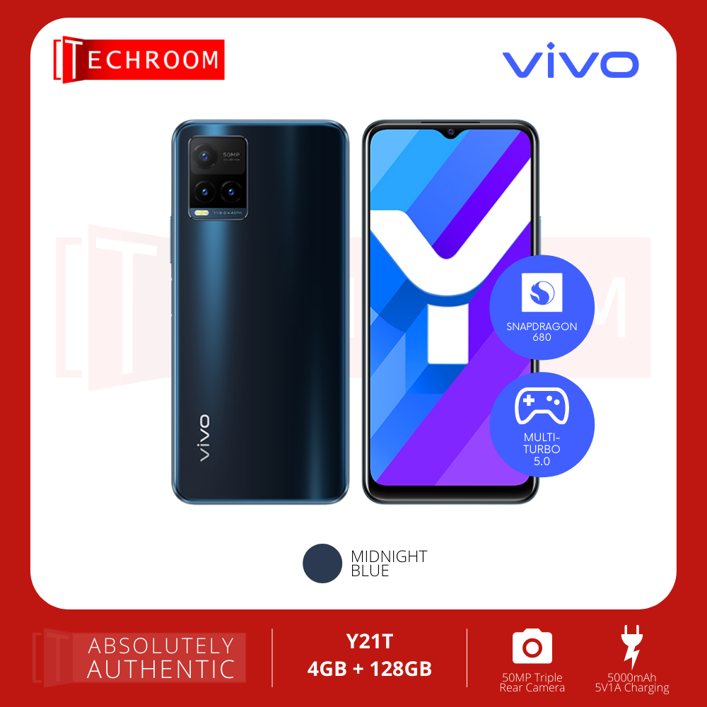 VIVO Y21T | 5000mAh Battery | 4GB RAM + 128GB ROM | 50MP Triple Rear C ...