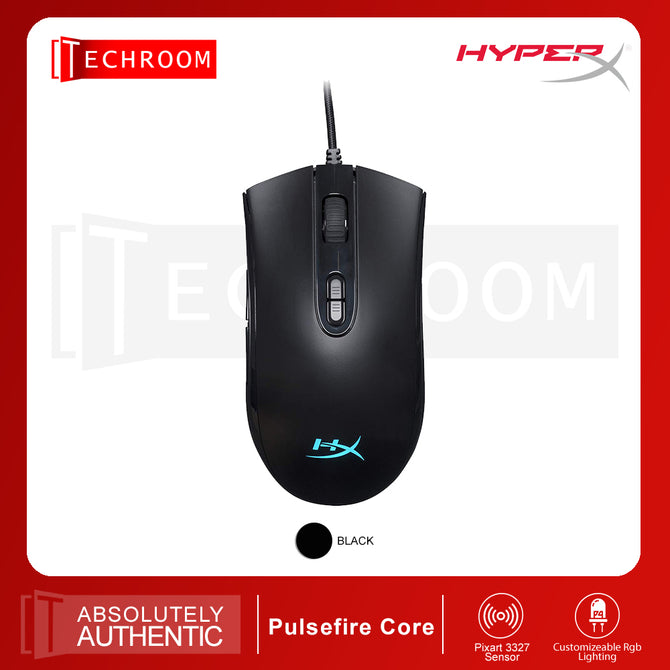 Kingston HyperX Pulsefire Core RGB | Pixart 3327 Sensor | Ambidextrous Gaming Mouse