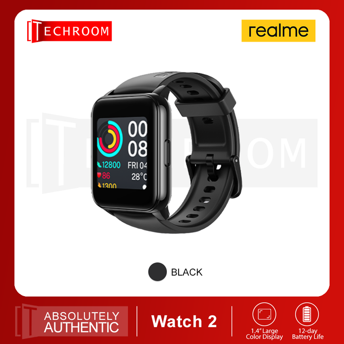 Realme Watch 2 1.4 Large Color Display 12 day Battery Life 24 7 Health Monitor