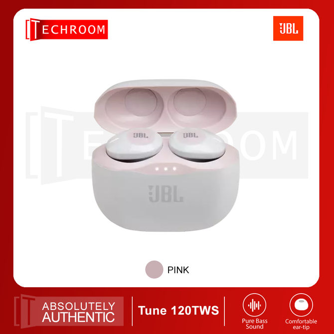 Harman JBL TUNE 120TWS | Truly wireless in-ear headphones | JBL Pure Bass Sound | Hands-free Stereo Calls | 4H Playback for Earbuds | 12H for Charging Case