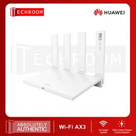 Huawei Wi-Fi AX3 | World’s first Wi-Fi 6 Plus router | 3 X Faster Speed | 30% Lower Power Consumption | 2.4GHz & 5GHz Dual-band